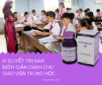 Hình ảnh bí quyết trị nám đơn giản dành cho giáo viên trung học